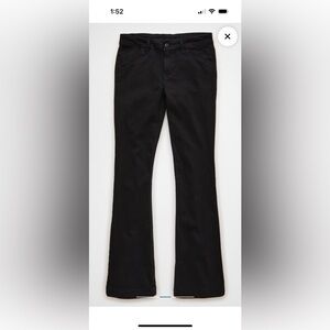 Elegant Black Flare Women's Pants